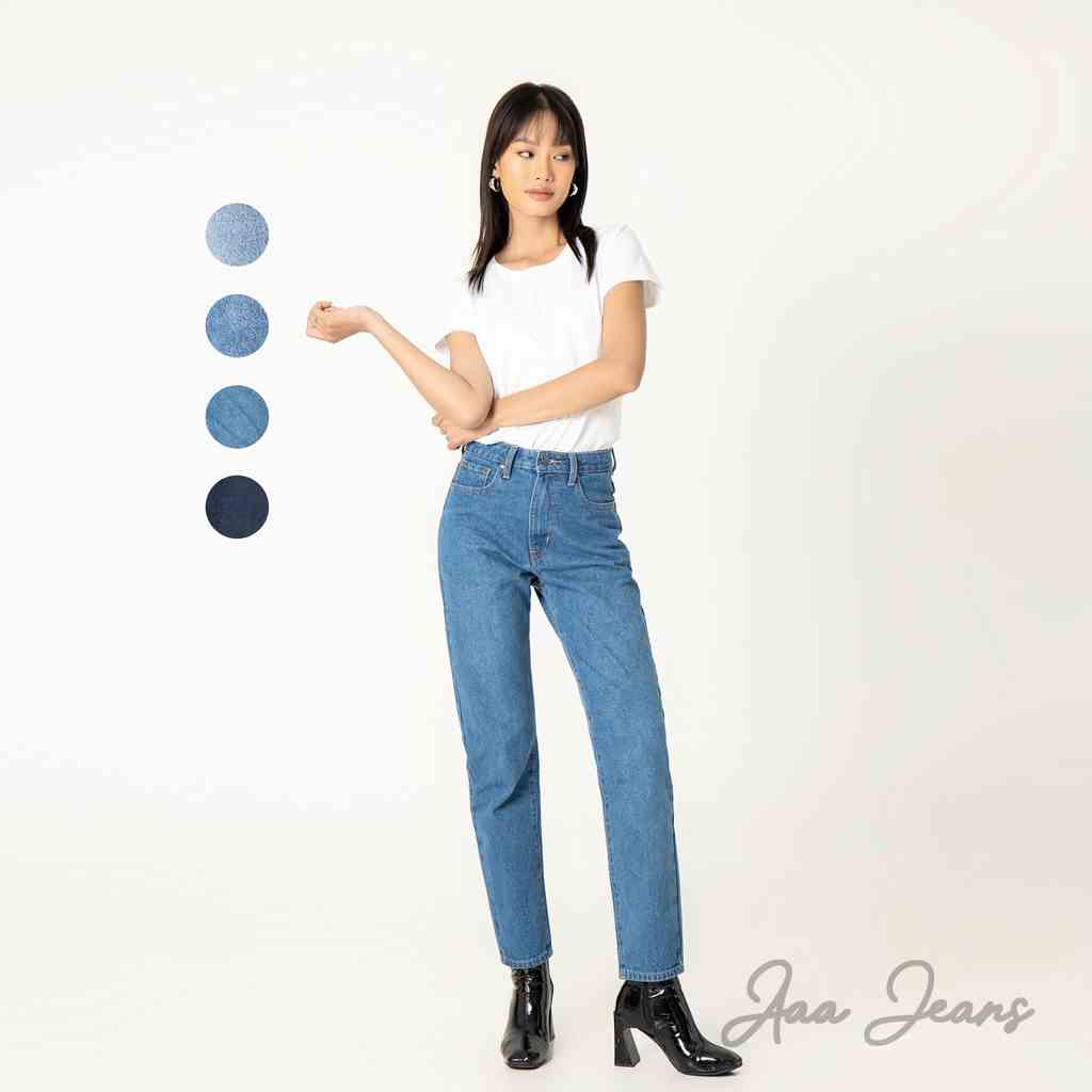 Quần Mom Jeans Lưng Cao Aaa Jeans