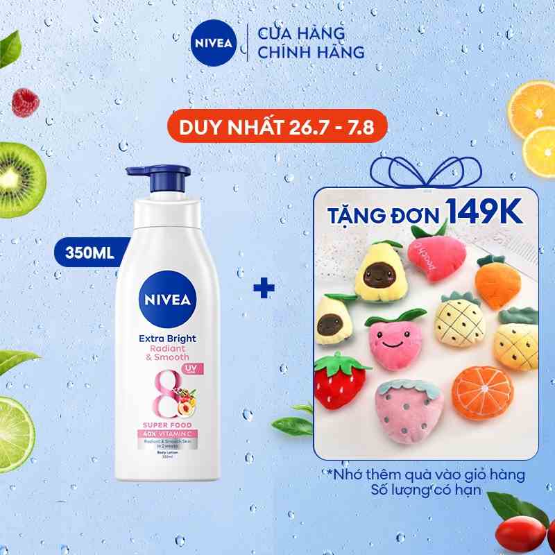 Sữa dưỡng thể dưỡng da trắng mịn Nivea (350ml) - 98413