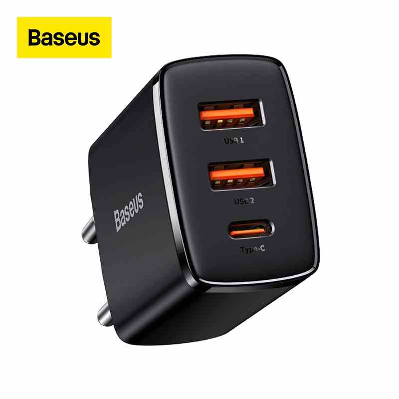 [Mã ELBMO2 giảm 12% đơn 500K] Củ sạc nhanh Baseus 30W PD USB Type C cho iPhone 12 Pro Max 11 Mini 8 Plus