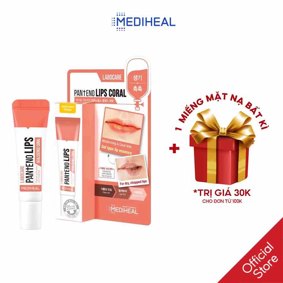 Son dưỡng môi ban ngày Mediheal Labocare Pantenolips Healssence Coral 10ml