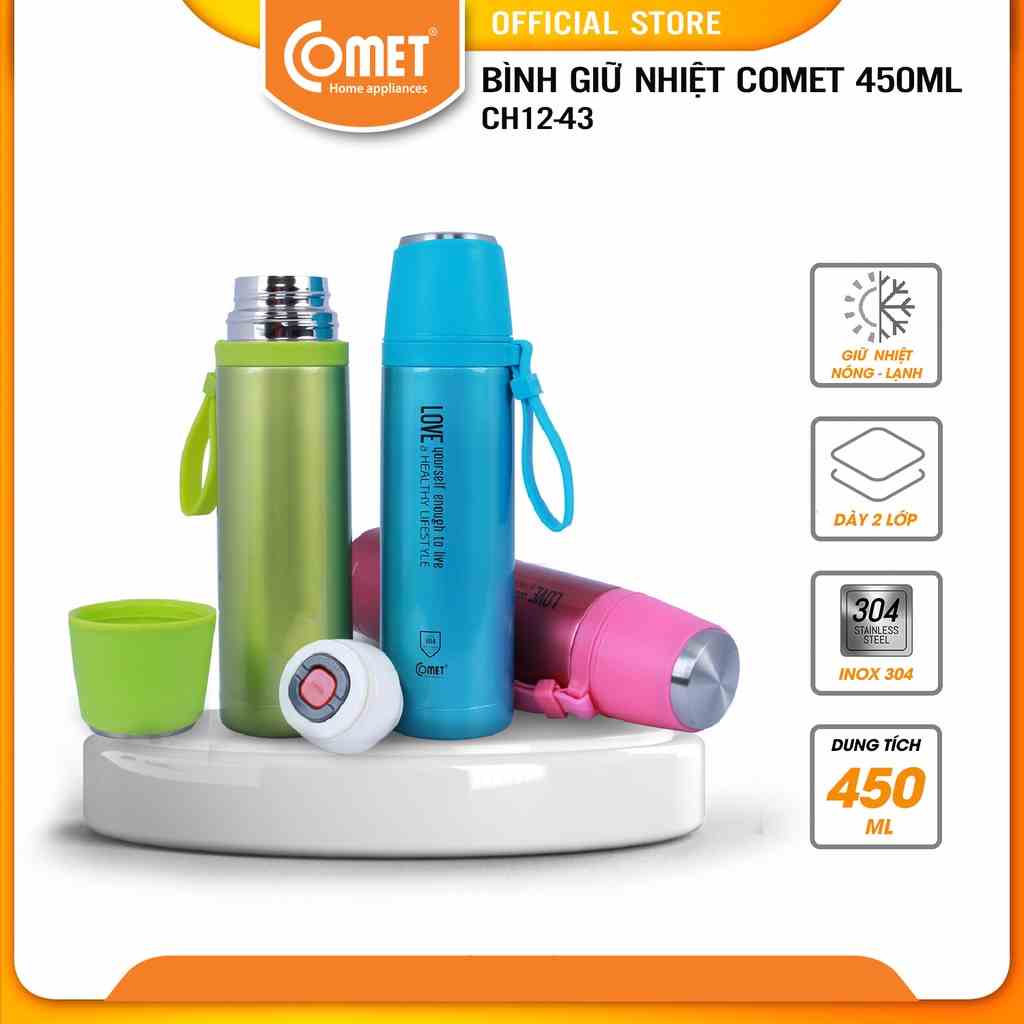 [LIFEMC11M2ADP -12% đơn 250K] Bình giữ nhiệt Utilities COMET CH12-43 (450ml)