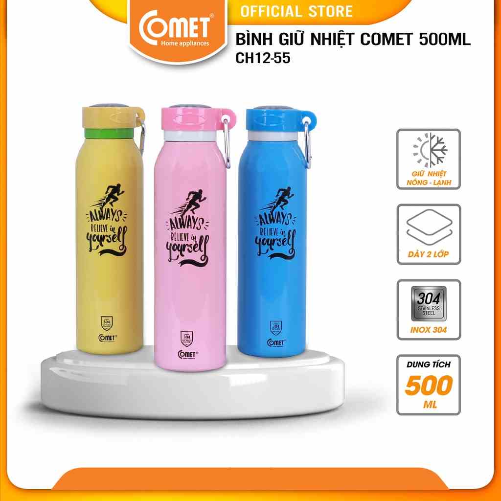 [LIFEMC11M2ADP -12% đơn 250K] Bình giữ nhiệt COMET CH12-55 (500ml)