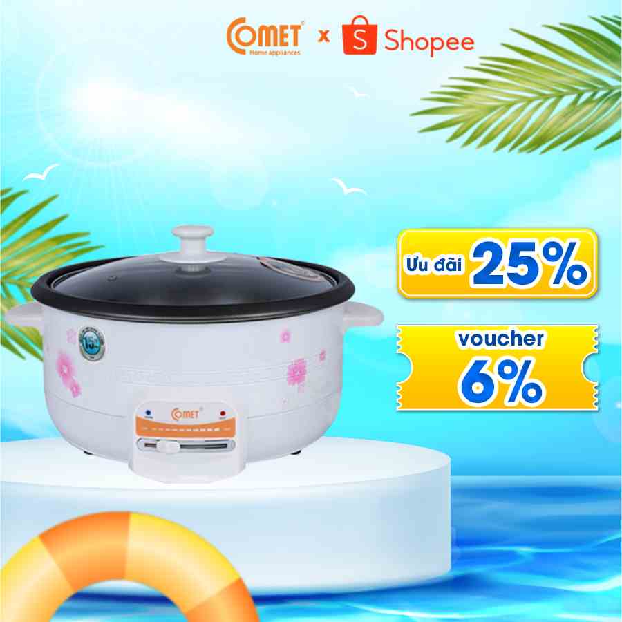 [Mã ELCMVIP1 giảm 10% đơn 699K] Nồi lẩu điện Comet CM7731