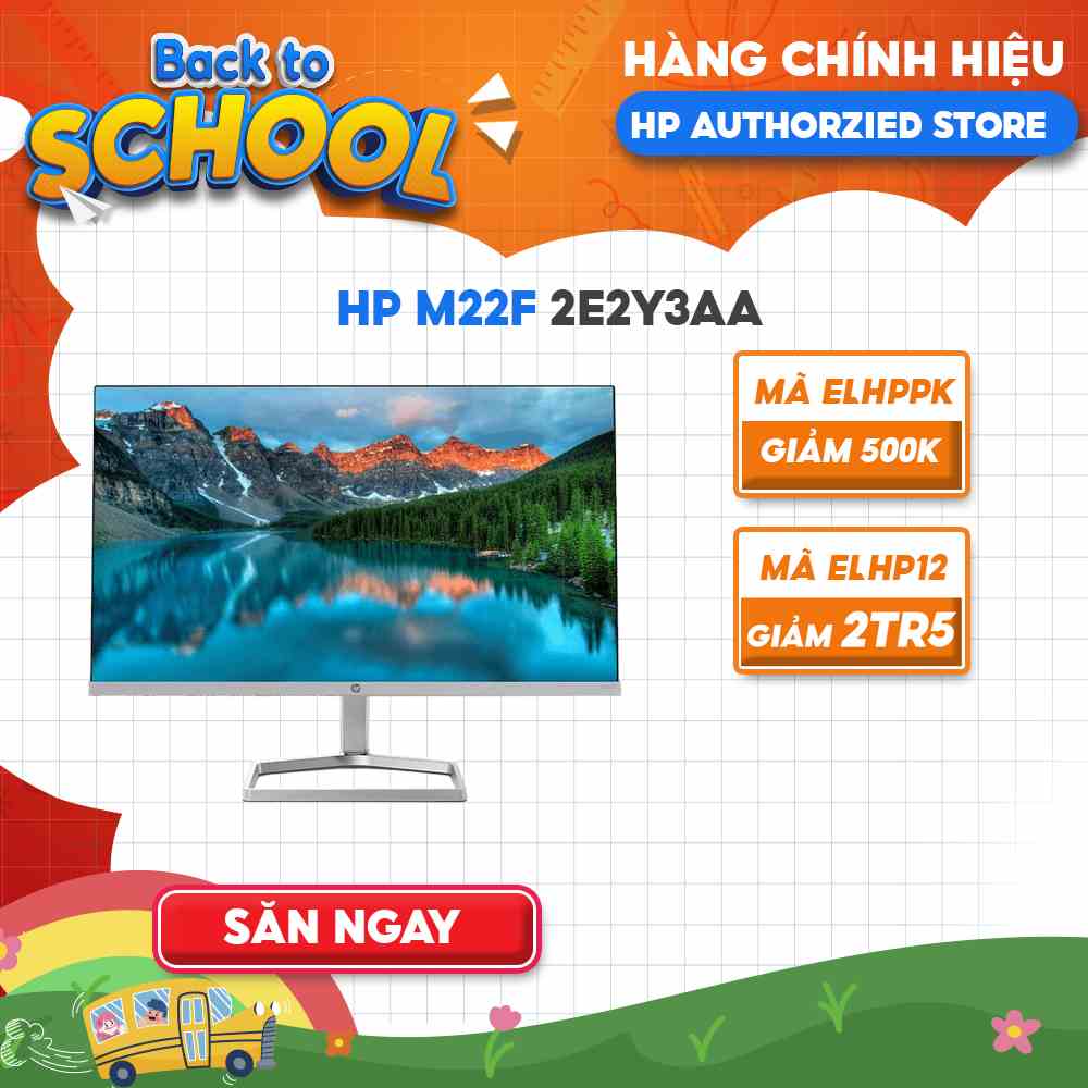 [Mã ELHPPK giảm 10% đơn 500K] Màn Hình HP M22f 2E2Y3AA 21.5