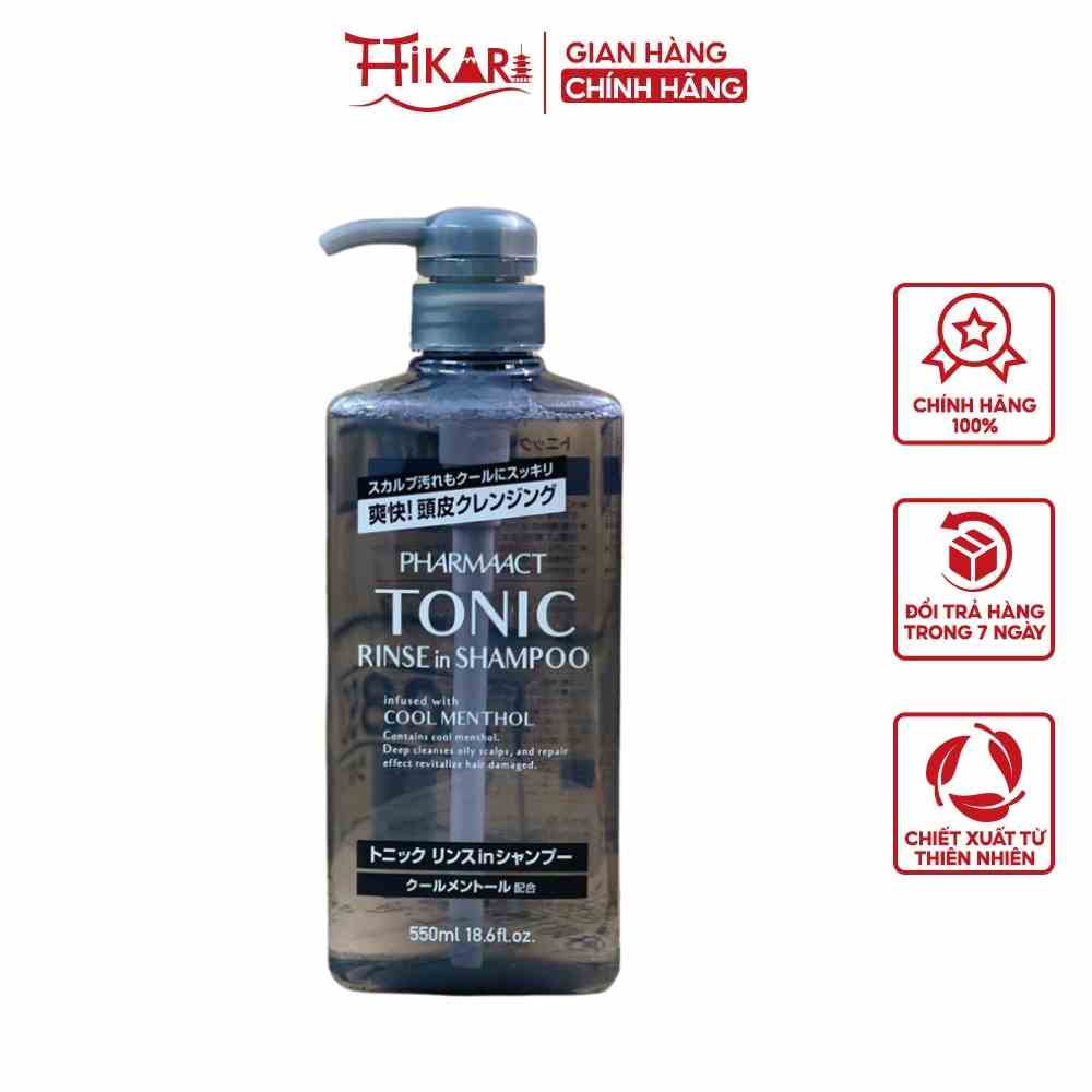 Dầu gội Kumano Tonic Rinse In Shampoo dành cho nam giới 550ml