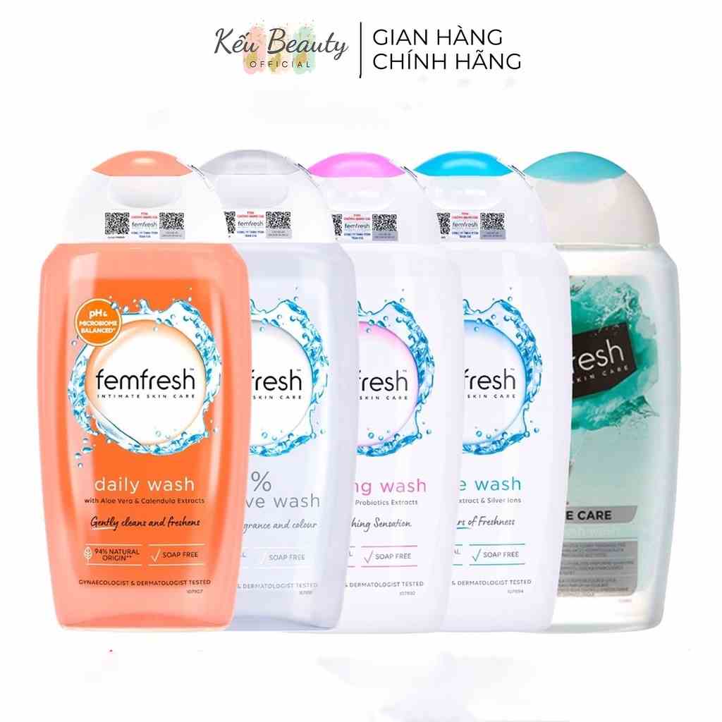 Dung dịch vệ sinh phụ nữ Femfresh Daily Intimate Wash làm sạch vùng kín hàng ngày 250ml