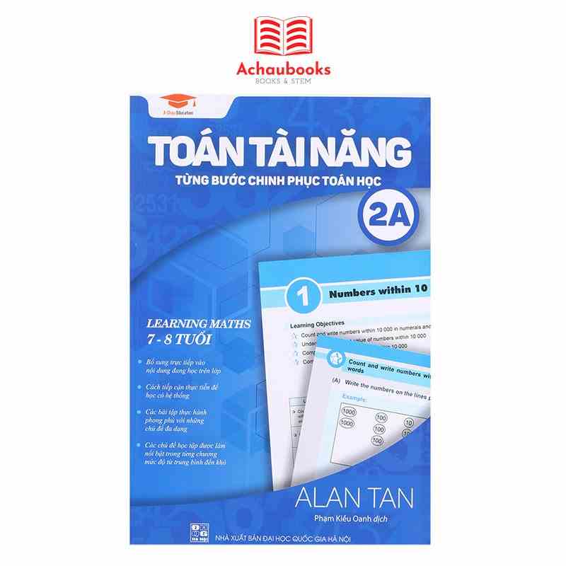 Sách: Toán Tài Năng 2A - Á Châu Books - Toán Lớp 2