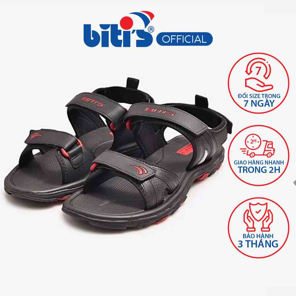 [Mã FA10K28 giảm đến 10k đơn 99k] Sandal Si Cao Su Nam Bitis DRM042600DEN (Đen)