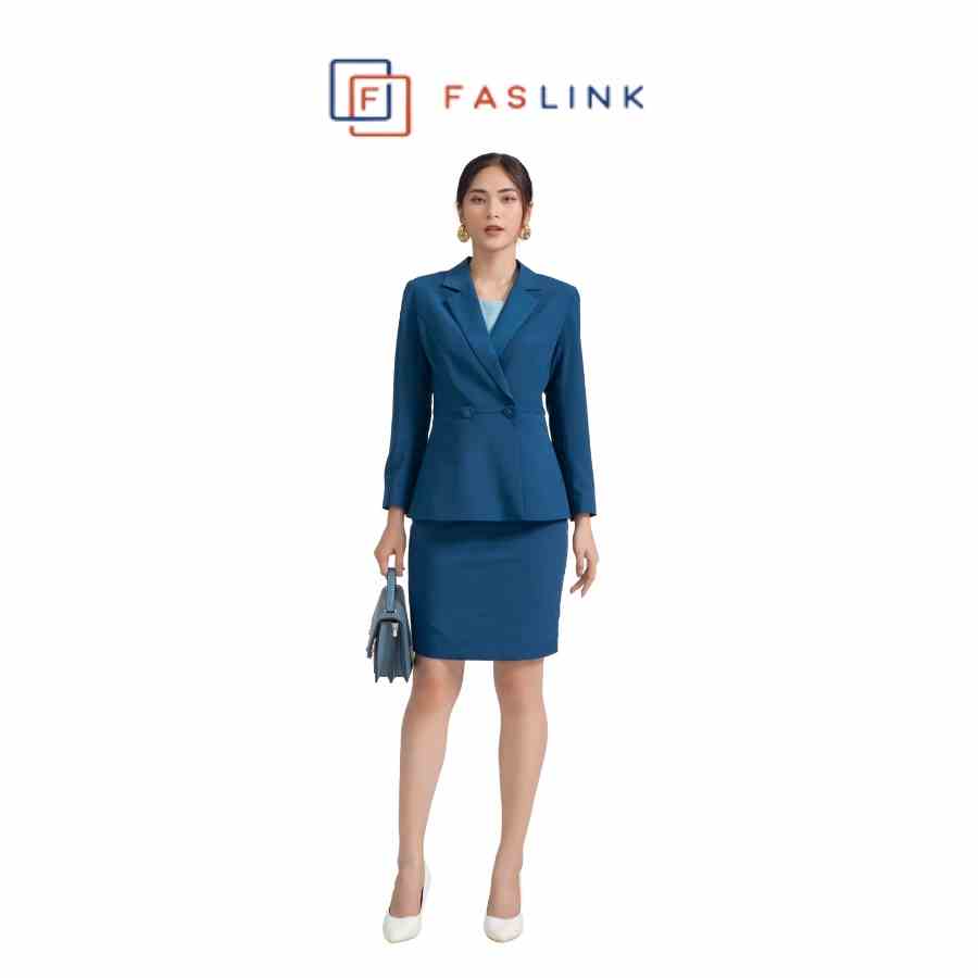 [Mã BMLTB200 giảm đến 100K đơn 499K] Áo Vest Nữ Peplum Cổ Điển Quý Phái - Faslink