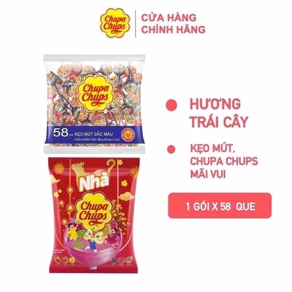 Kẹo mút Chupa Chups Hương Trái Cây Hỗn Hợp (Gói lớn)