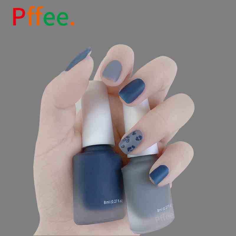 Gel sơn móng tay nhám Pffee 8ml trang trí móng nghệ thuật tự nhiên bán vĩnh cửu 50 màu tùy chọn không cần đèn LED UV