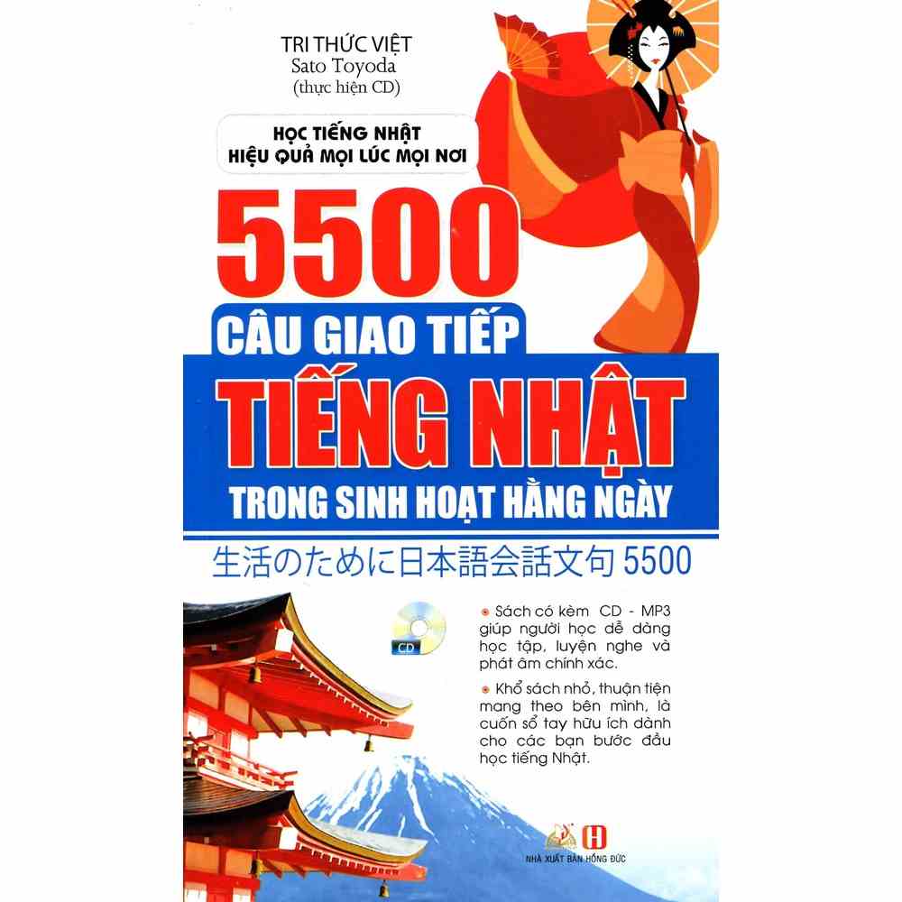 Sách tiếng Nhật - 5500 câu giao tiếp trong sinh hoạt hàng ngày (Kèm CD)