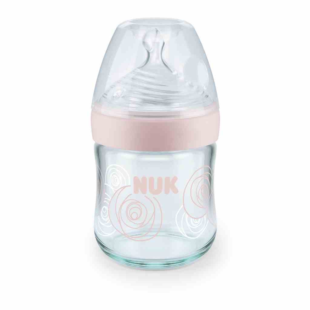 [Mã BMLTB35 giảm đến 35K đơn 99K] Bình sữa NUK Nature Sense Thủy tinh núm ti Silicone S1 - M (120ml , 240ml)