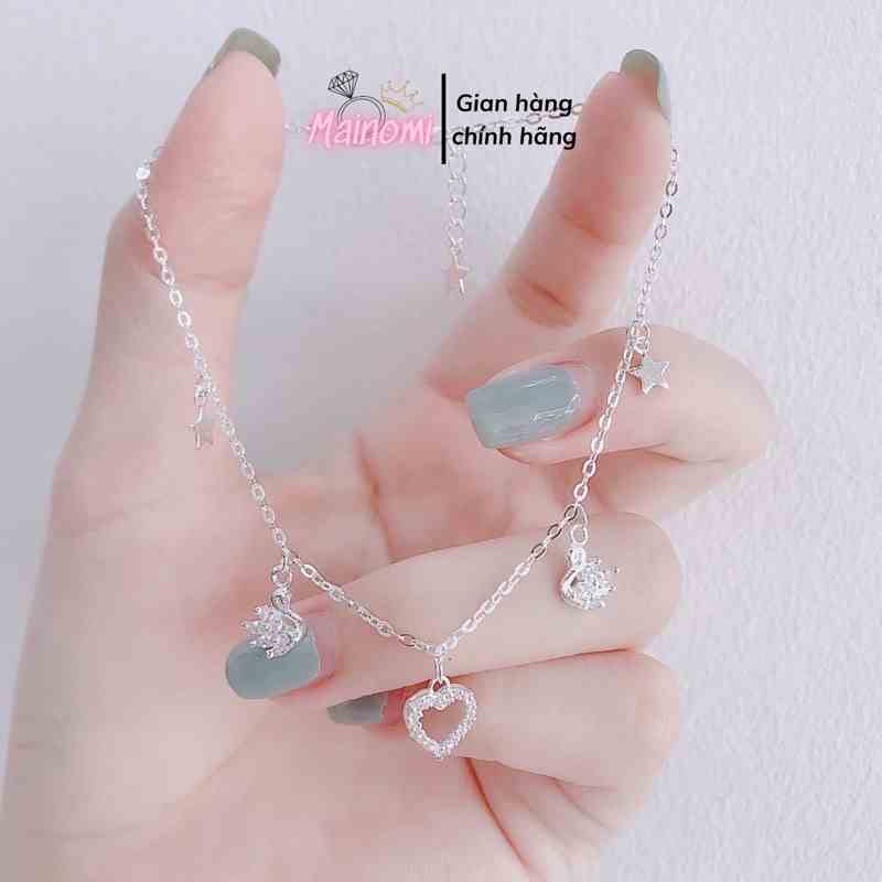 Lắc chân mới về hàng, lại là các mẫu siêu xinh nhà Nomi đó ạ. Lắc dày dặn lấp lánh Mainomi Shop Bạc Xinh