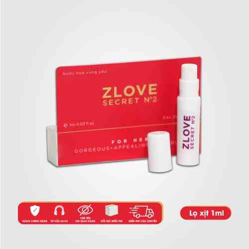 ZLVS2 Nước Hoa Vùng Kín Zlove Secret 1ml No.02 Lưu Hương 24h Hương Thơm Ngọt Ngào, Tự Nhiên Cho Nữ