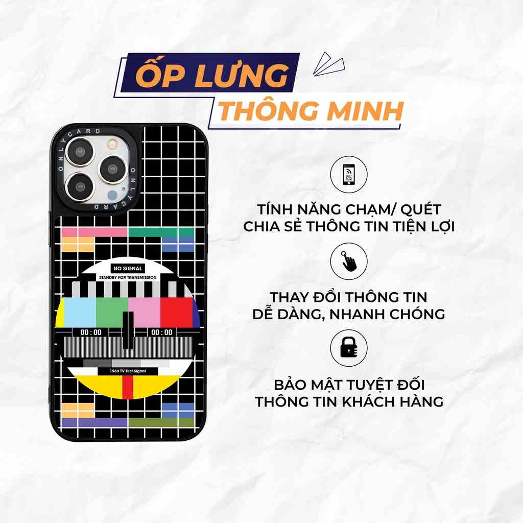 Ốp lưng thông minh ONLYCARD_1980 TV_53/Dành cho các dòng IPhone 7/7plus/8/8plus/x/xr/xs/11/12/13/pro/promax