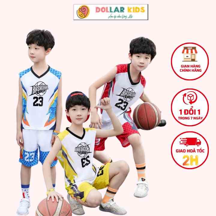 Bộ Ba Lỗ Cho Bé Trai Hãng Dollarkids Vải Co Giãn Thoáng Mát