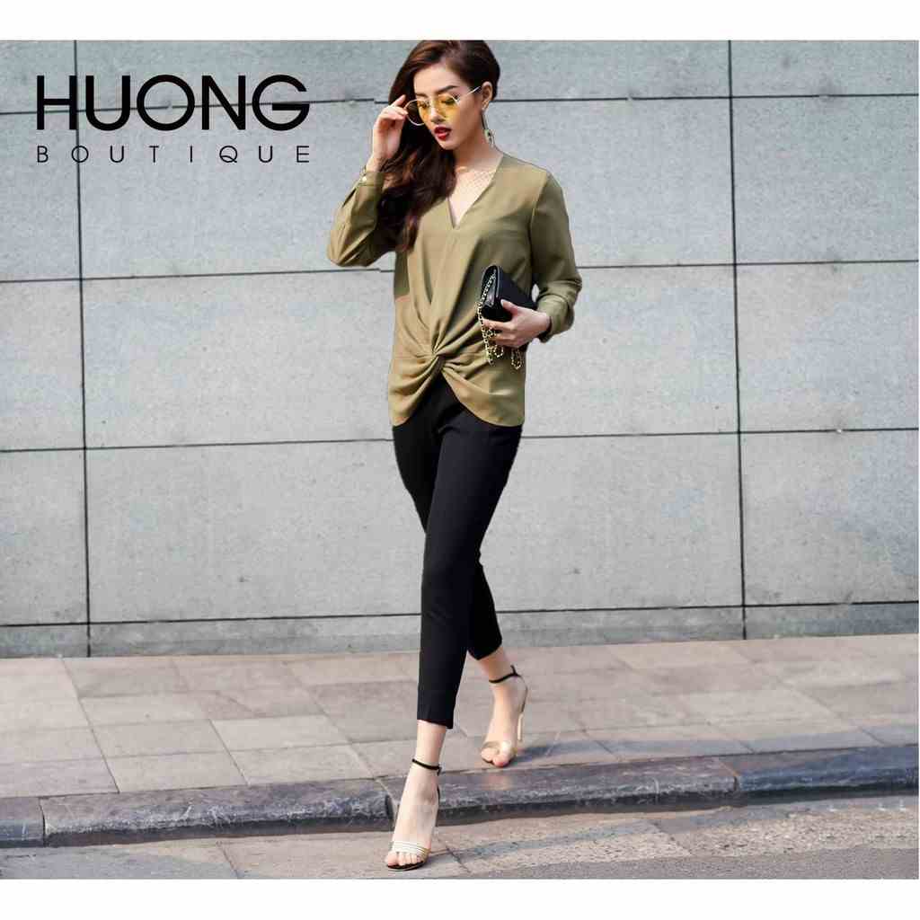 Quần vải dáng ôm nữ HUONG BOUTIQUE HBQ1