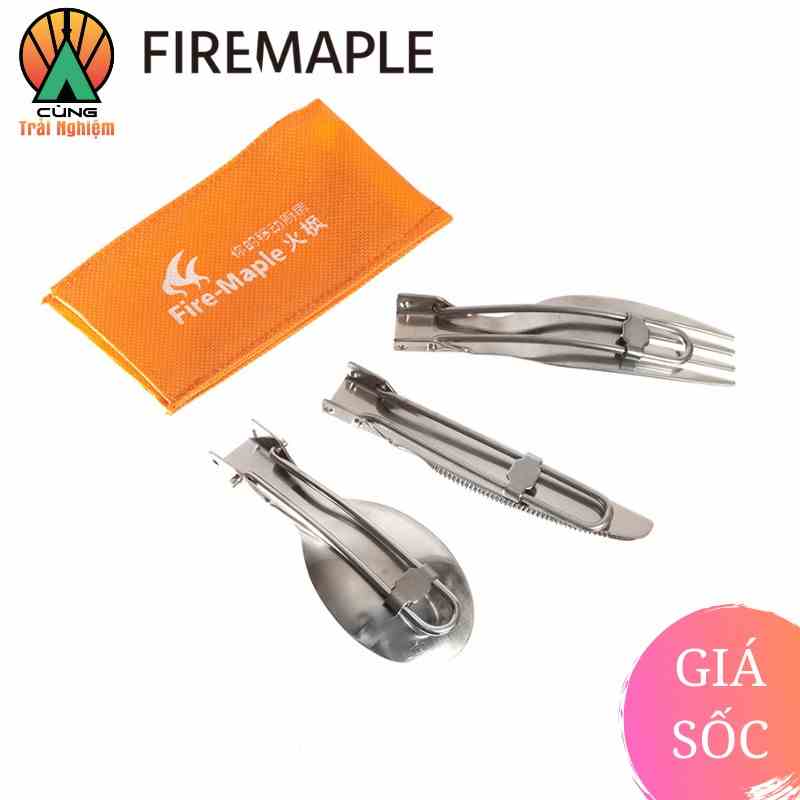 [CHÍNH HÃNG] COMBO Muỗng Nĩa Dao Gấp Gọn 3 Trong 1 Fire Maple FMT-803 Nhỏ Gọn Chuyên Dụng Cho Du Lịch, Dã Ngoại Cắm Trại