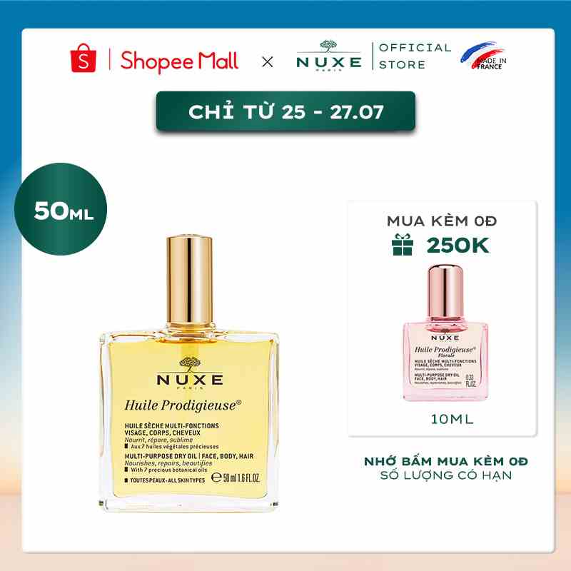 Dầu dưỡng đa năng Nuxe Huile Prodigieuse® 50ml