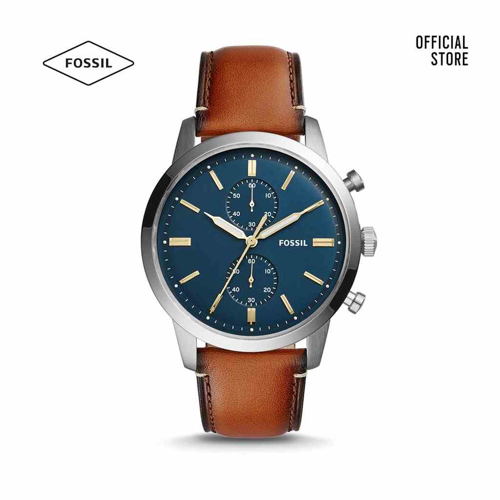 [Mã BMLTA35 giảm đến 35K đơn 99K] Đồng hồ Kim nam Fossil 44MM TOWNSMAN dây da FS5279 - nâu