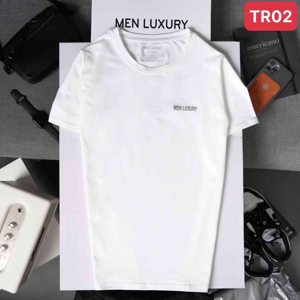 Áo thun cotton MEN LUXURY phông nam cổ tròn đẹp, chất cotton cao cấp, đứng form tôn dáng hiện đại trẻ trung