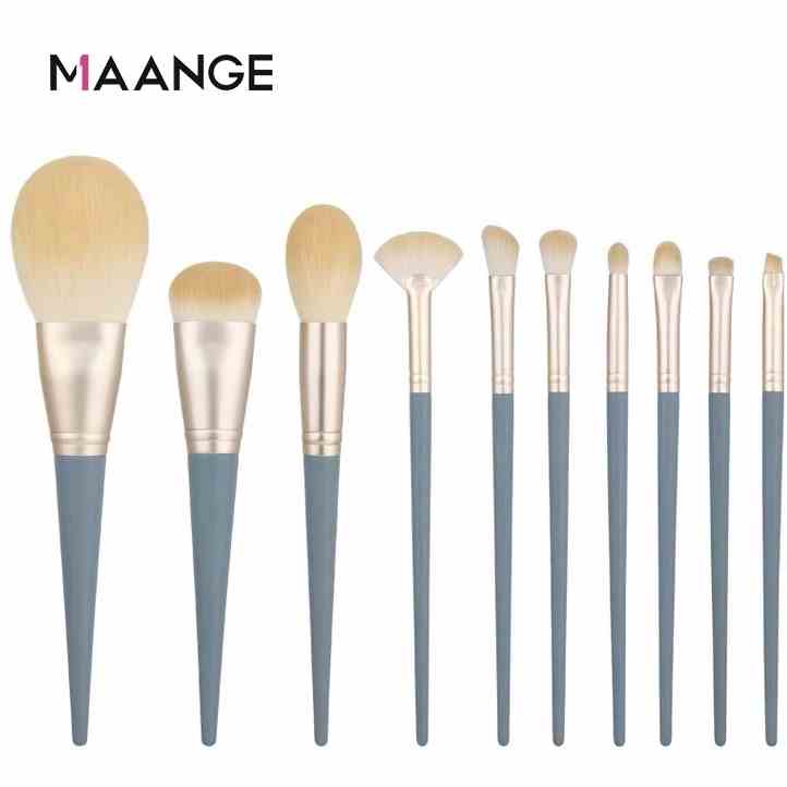 Bộ Cọ Trang điểm 10 cây MAANGE Thích Hợp Cho Người Mới