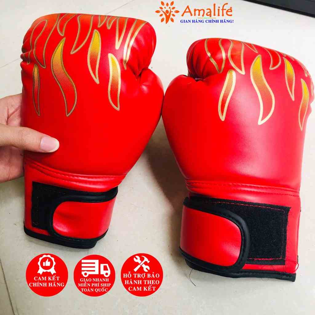 Bộ Đôi Găng Bao Tay Đấm Bốc Boxing Dành Cho Trẻ Em 5 -13 Tuổi Chính Hãng Amalife