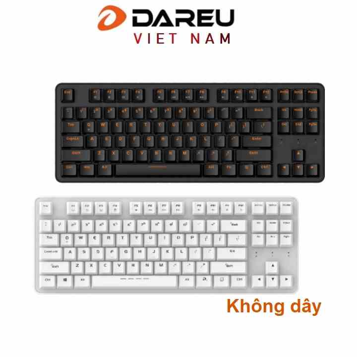 [Mã ELCL7 giảm 7% đơn 300K] Bàn phím cơ không dây Dareu EK807G Black / White (Blue/ Brown/ Red D switch)