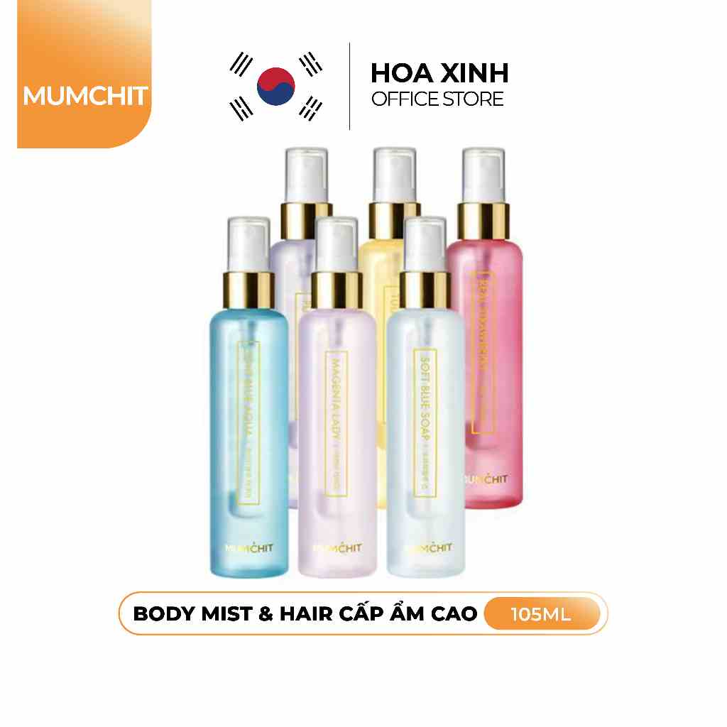 Xịt Thơm Tóc Và Cơ Thể Hương Nước Hoa MUMCHIT Hair and Body Mist 105ml