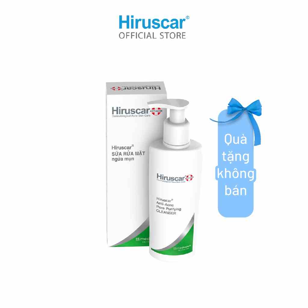 (Quà tặng không bán) Sữa rửa mặt ngừa mụn Hiruscar Anti-Acne Cleanser+ 100ml