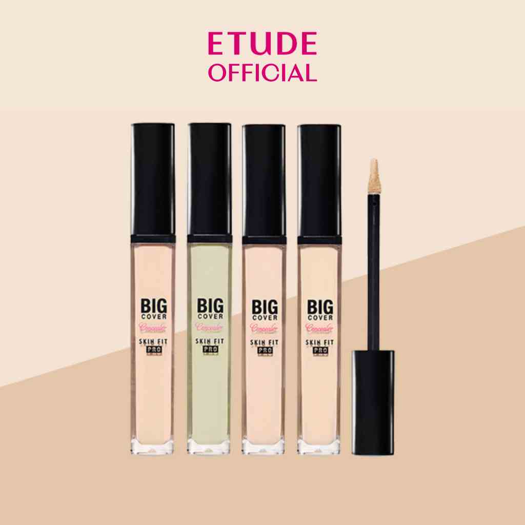 Kem che khuyết điểm chuyên nghiệp nhiều tông màu ETUDE Big Cover Skin Fit Concealer PRO 7g chất lượng cao