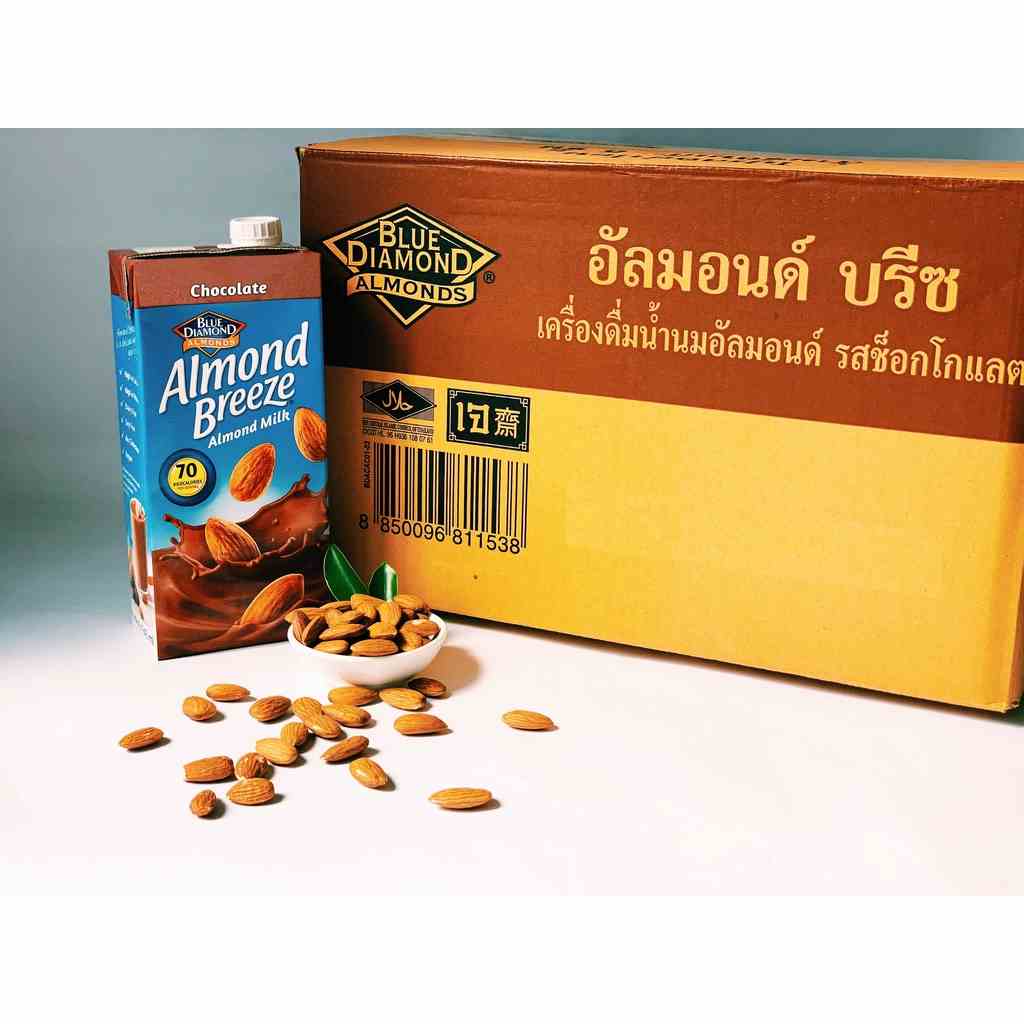 Thùng Sữa hạt hạnh nhân ALMOND BREEZE CHOCOLATE 946ml (12 hộp)