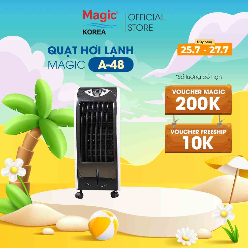 Quạt điều hòa không khí Magic A48 + Tặng 2 viên đá khô trị giá 100,000 VNĐ