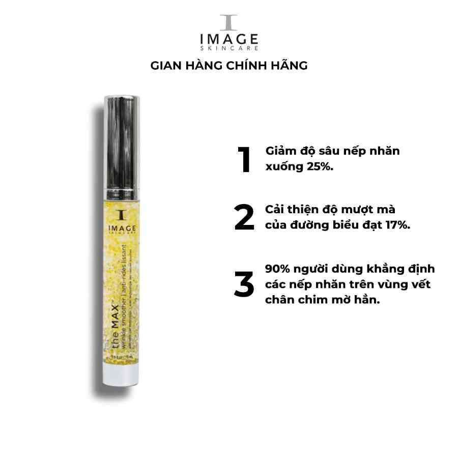 Serum xóa mờ nếp nhăn ngăn ngừa lão hóa Image Skincare The Max wrinkle smoother 15ml