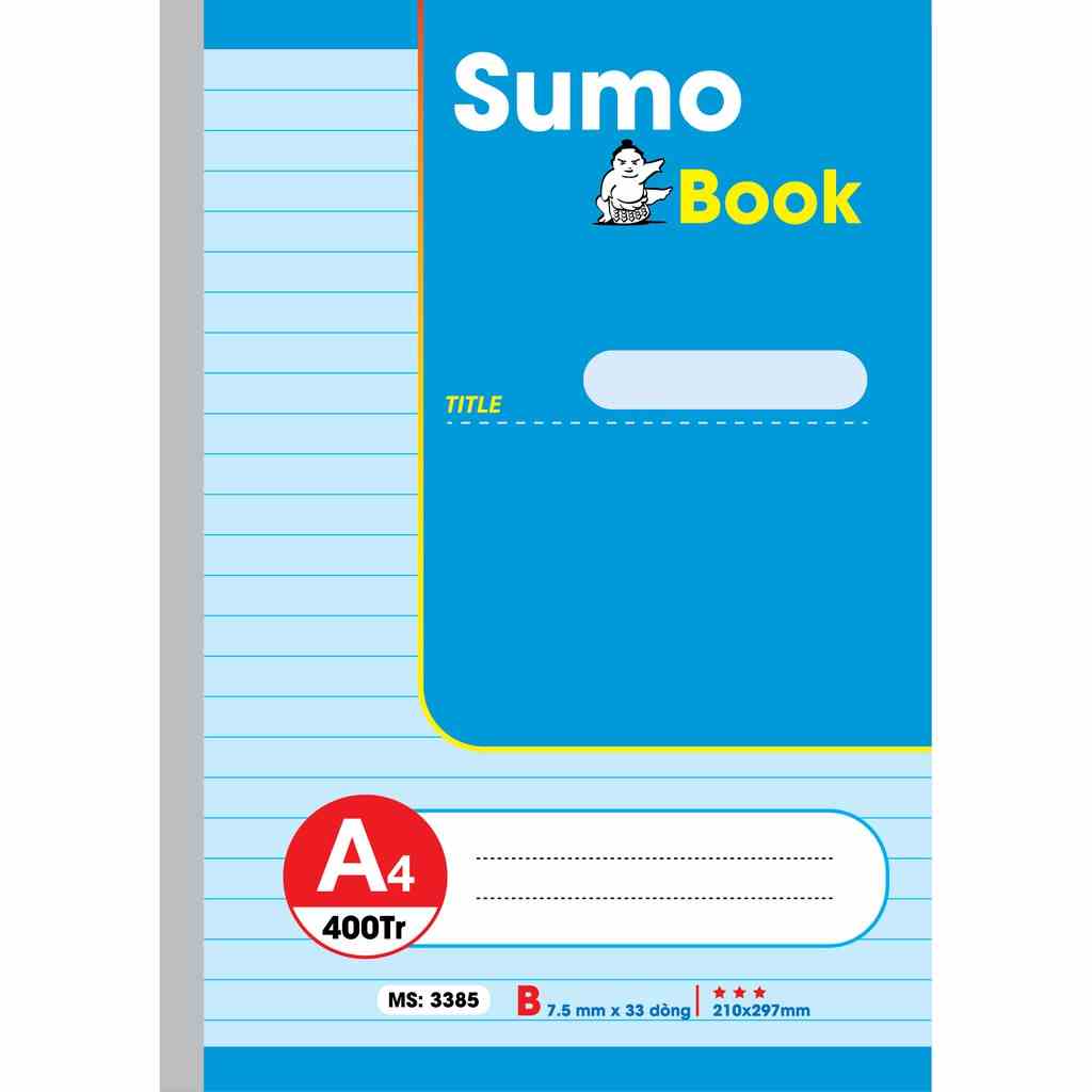 [Mã BMLTB35 giảm đến 35K đơn 99K] HẢI TIẾN Sổ may gáy A4 Hải Tiến - Sumo 200 trang Lốc 5 quyển