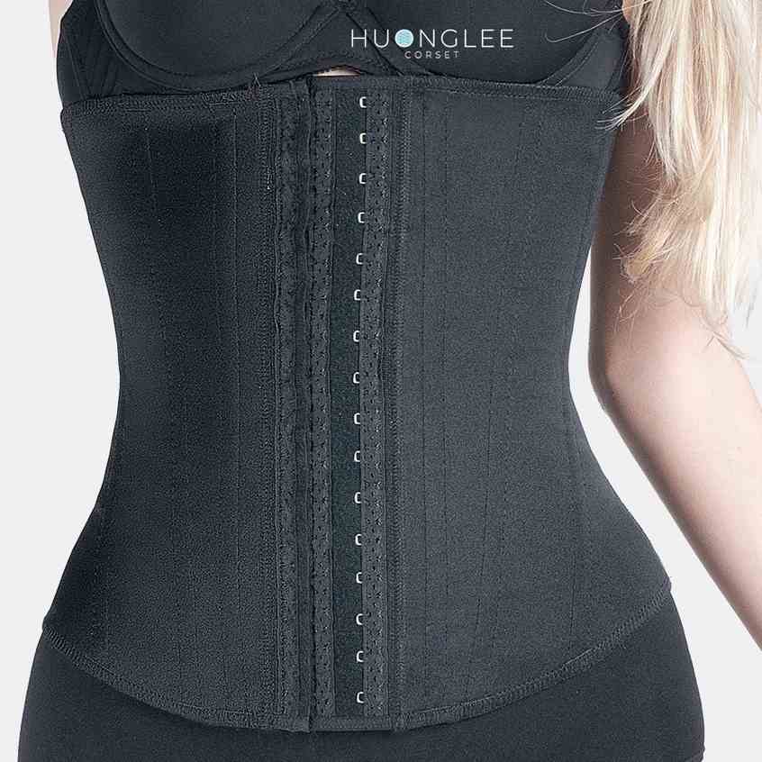 [HUONGLEE Corset] Đai Gen Nịt Bụng Thon Eo Latex Active Flex Jennie 13 xương thép - 31cm Chuẩn Chính Hãng Colombia