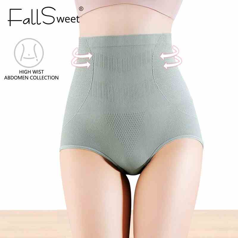 FallSweet 50-85KG Quần Lót Cạp Cao Ôm Dáng Gợi Cảm Cho Nữ Mùa Thu M Đến XL