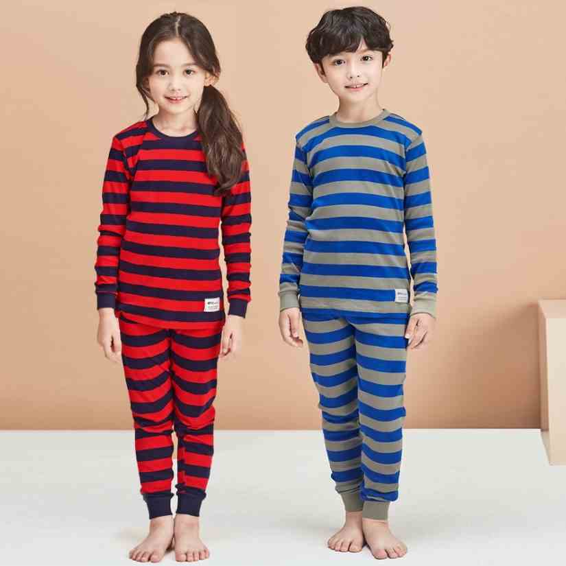 Đồ bộ quần áo dài tay cotton mùa thu đông cho bé trai và bé gái Unifriend Hàn Quốc U2021-a. Size 3, 4, 5, 6, 7, 8 tuổi