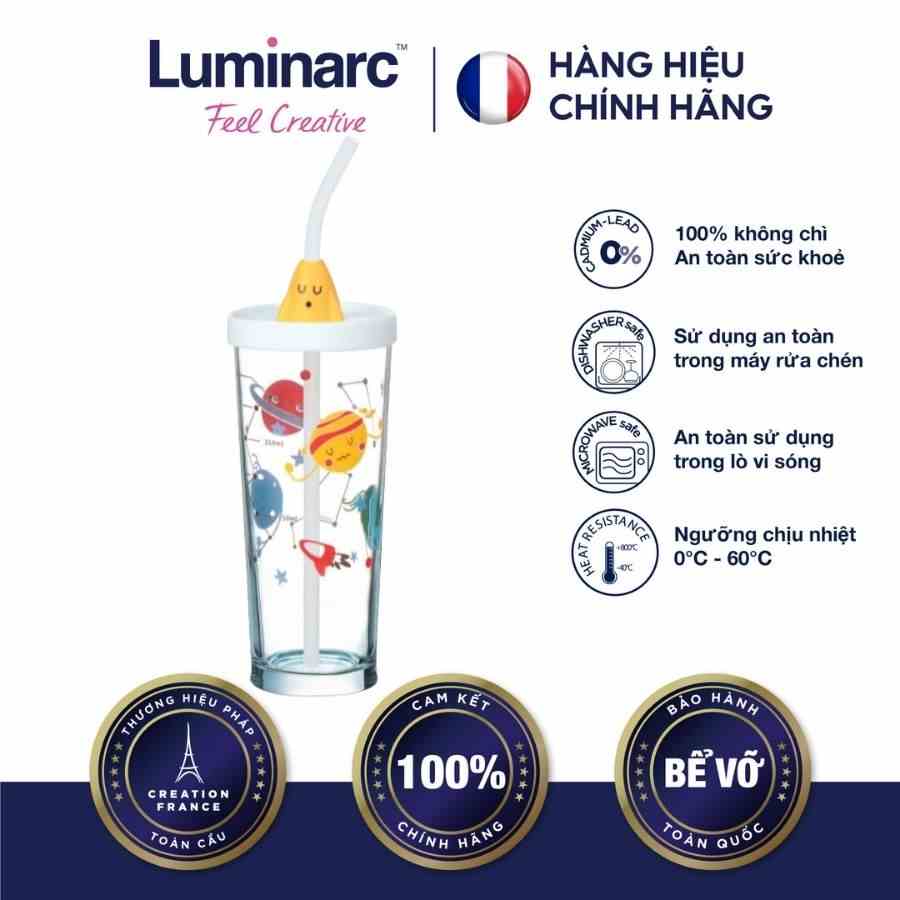 [Mã BMLTA35 giảm đến 35K đơn 99K] Ly thuỷ tinh đổi màu có nắp Luminarc Lille Scale Rocket 425ml - LUSCP9888