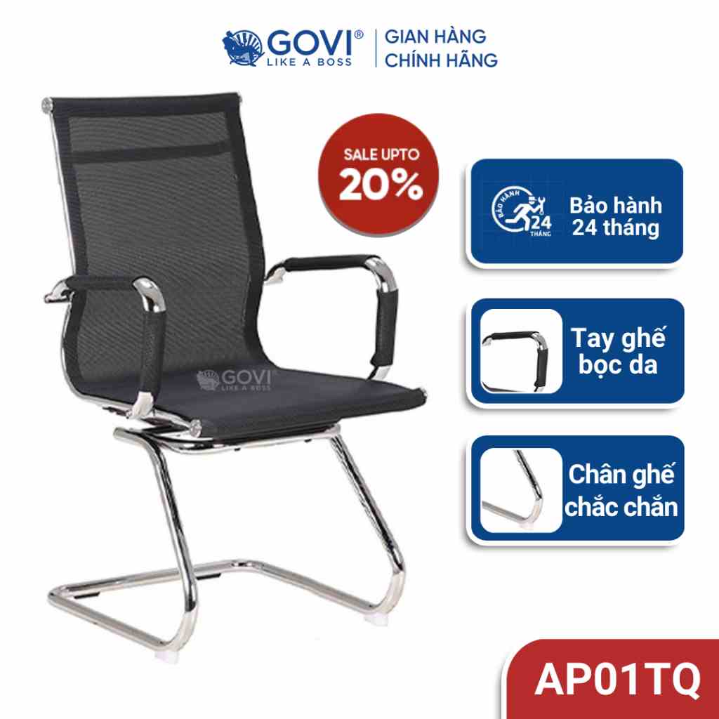 Ghế chân quỳ GOVI Apollo AP01TQ lưng lưới thấp