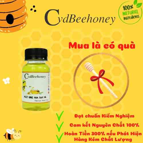 Mật Ong Hoa Bạc Hà Nguyên Chất, Tăng Cường Đề Kháng , Sức Khỏe, Làm Đẹp  CvdBeehoney 125g