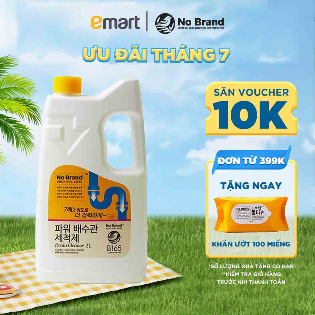 Nước Thông Cống Cực Mạnh Power No Brand 2L - Emart VN