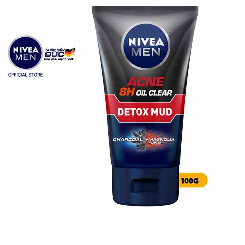 Sữa rửa mặt bùn khoáng Nivea Men kiểm soát nhờn & ngừa mụn (100g) - 83940