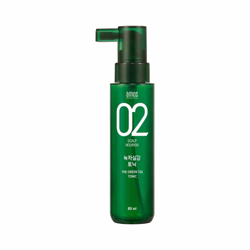 Dầu dưỡng tóc kích thích mọc tóc AMOS PROFESSIONAL The Green Tea Scalp Essential Tonic 80ml Daily Beauty Official