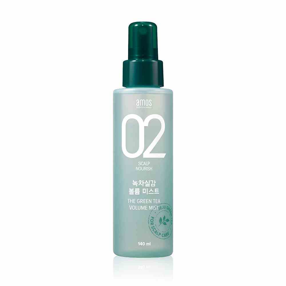 Xịt tạo kiểu tóc AMOS PROFESSIONAL The Greentea Volume Mist 140ml Daily Beauty Official