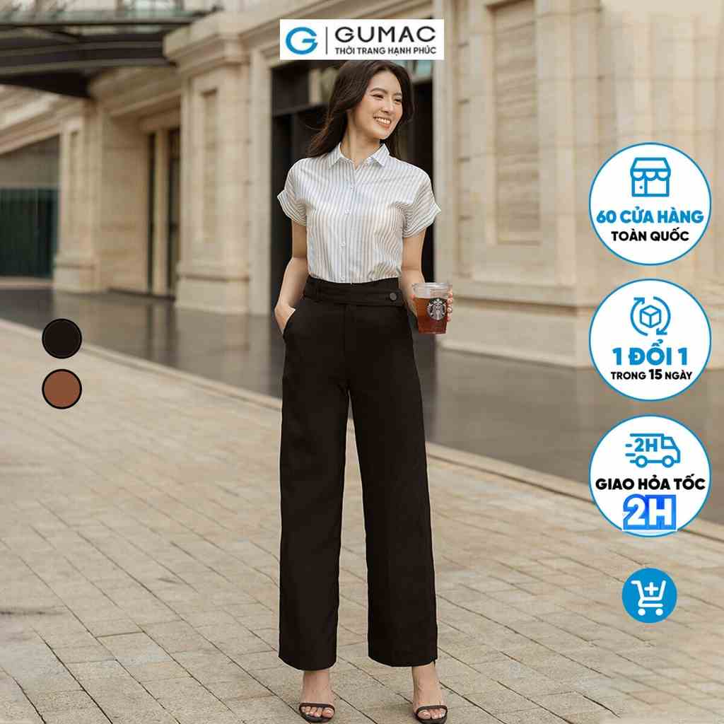 Quần cài dây lưng thời trang GUMAC QD06021