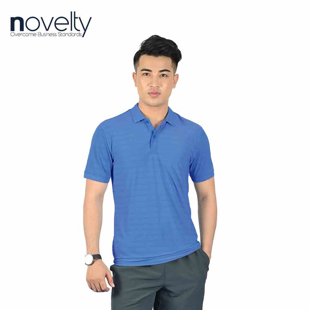 [Mã BMLTB35 giảm đến 35K đơn 99K] Áo thun nam Polo Regular fit NOVELTY dệt họa tiết 210135N