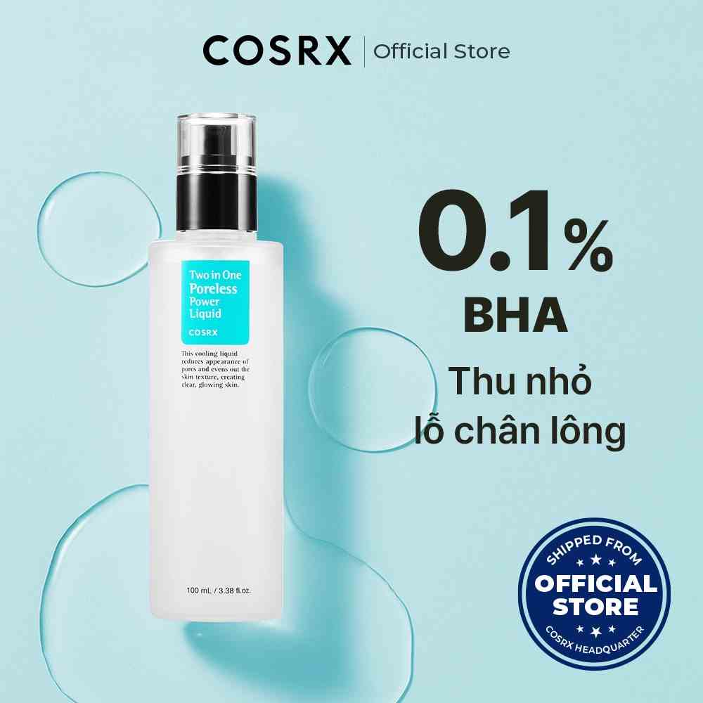 Nước cân bằng COSRX thiết kế hai trong một không lỗ chân lông (20ml/ 100ml)