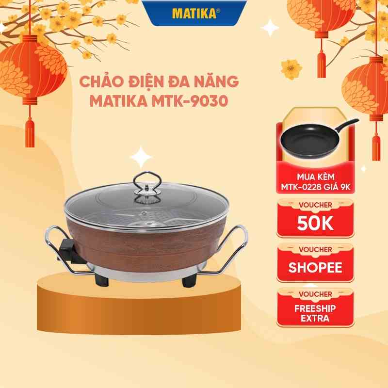 Chảo Điện Đa Năng MATIKA Công Suất 1400W MTK-9030